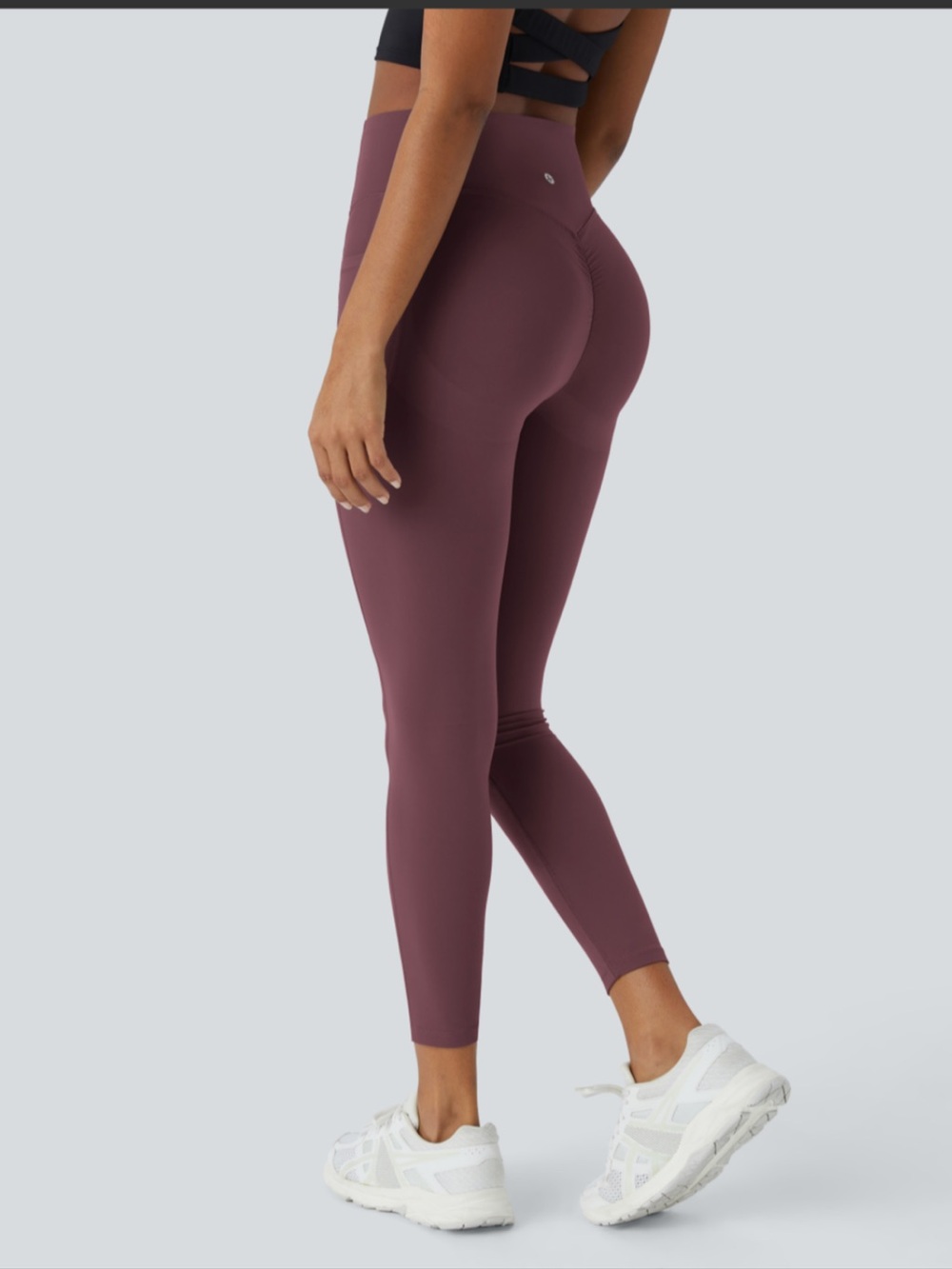 NWT Halara UltraSculpt High Waisted 7/8 Leggings with Pockets – Evening Red